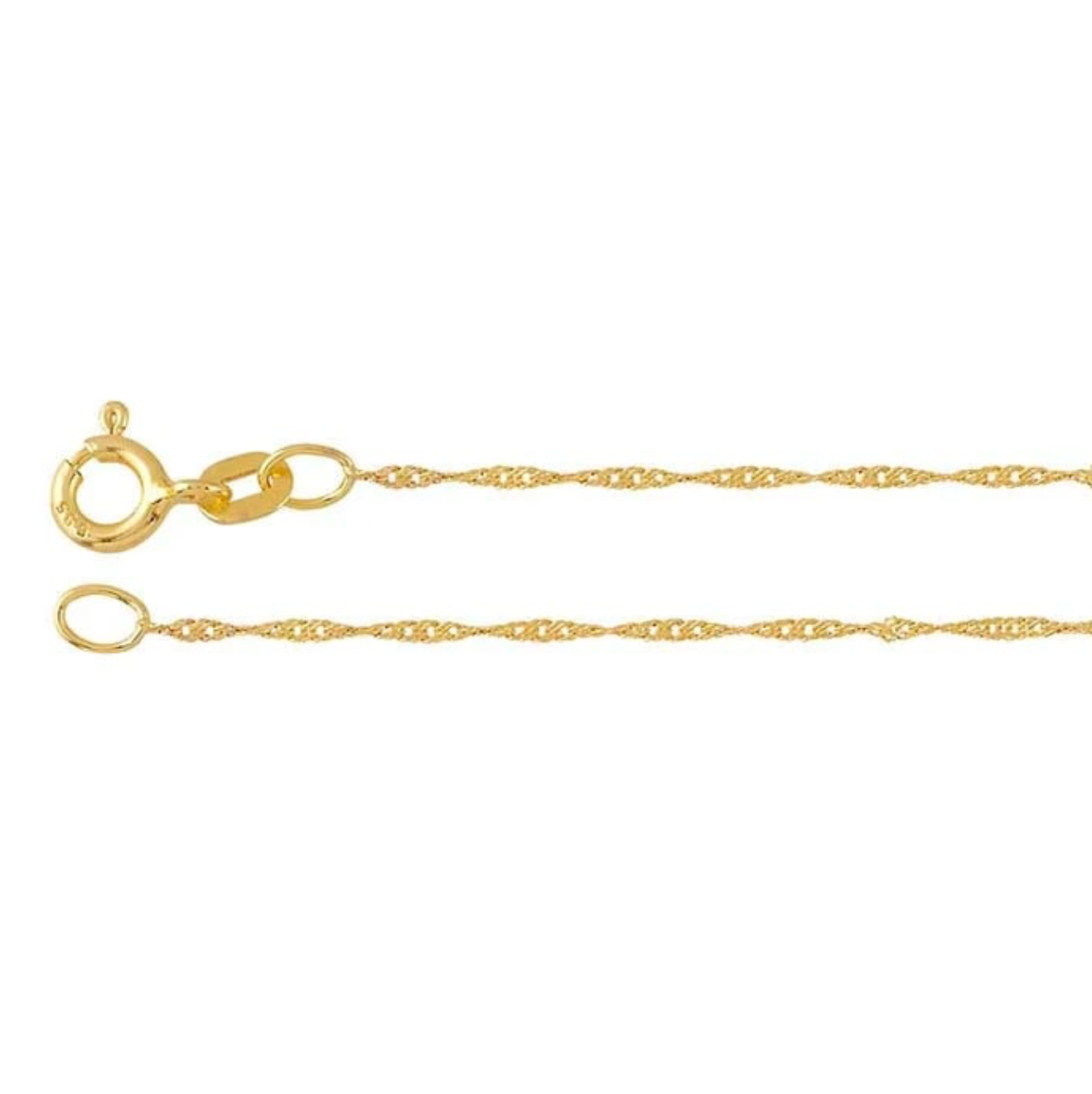The Radiance Singapore Chain- 14K Yellow Gold