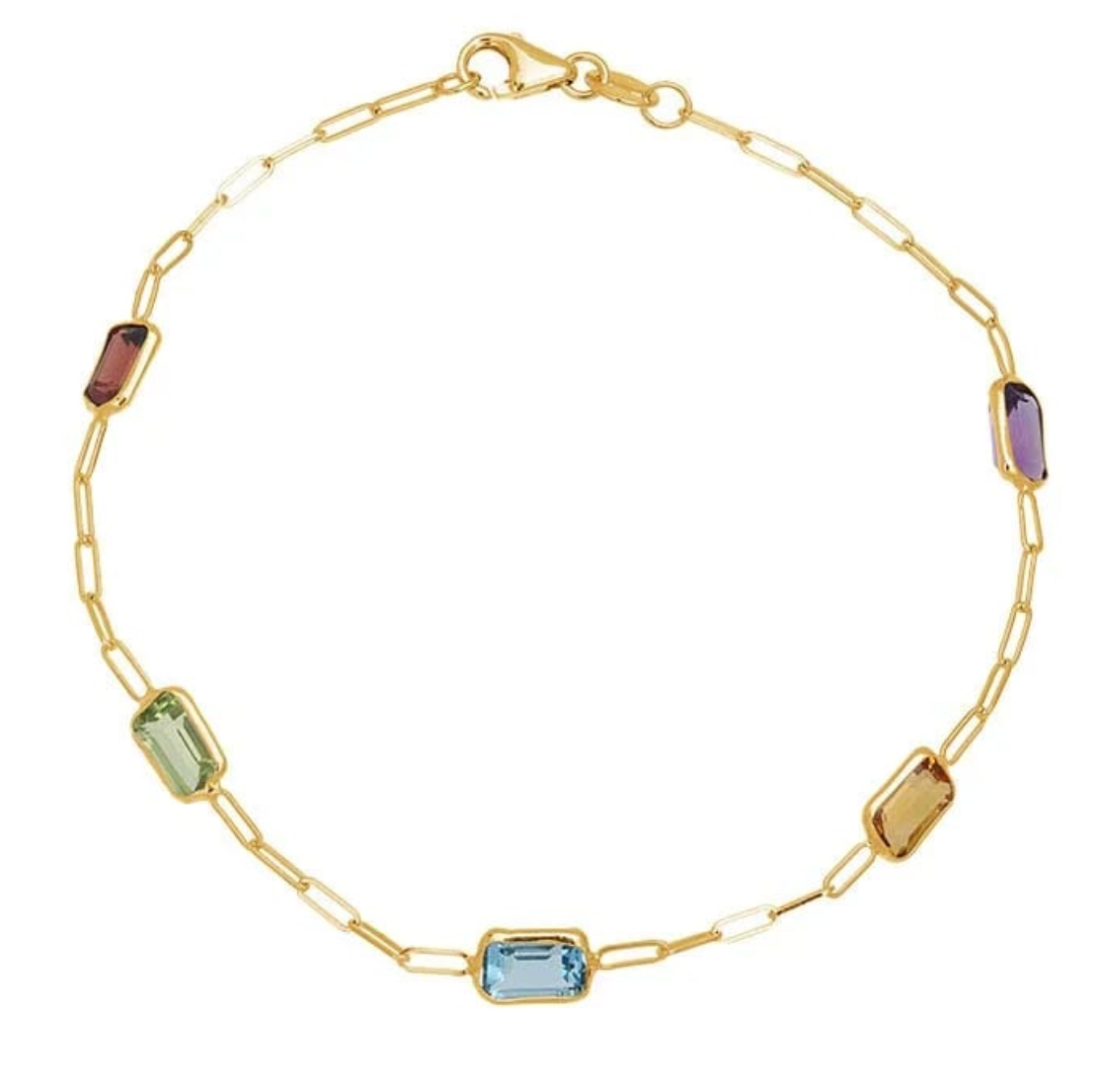 The Éclat Baguette Bracelet — 14K Gold