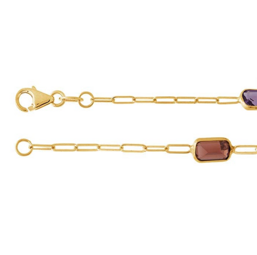 The Éclat Baguette Bracelet — 14K Gold